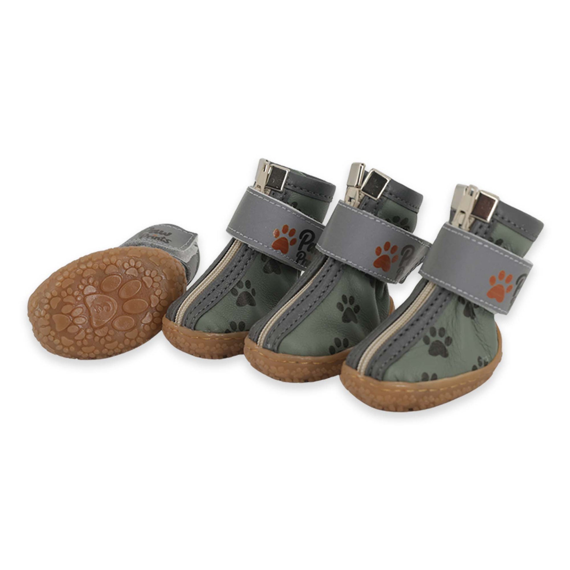 Kışlık Su Geçirmez Köpek Ayakkabısı, Deri Köpek Botu, Kauçuk Taban Köpek Ayakkabısı, Su Yeşili Köpek Ayakkabısı