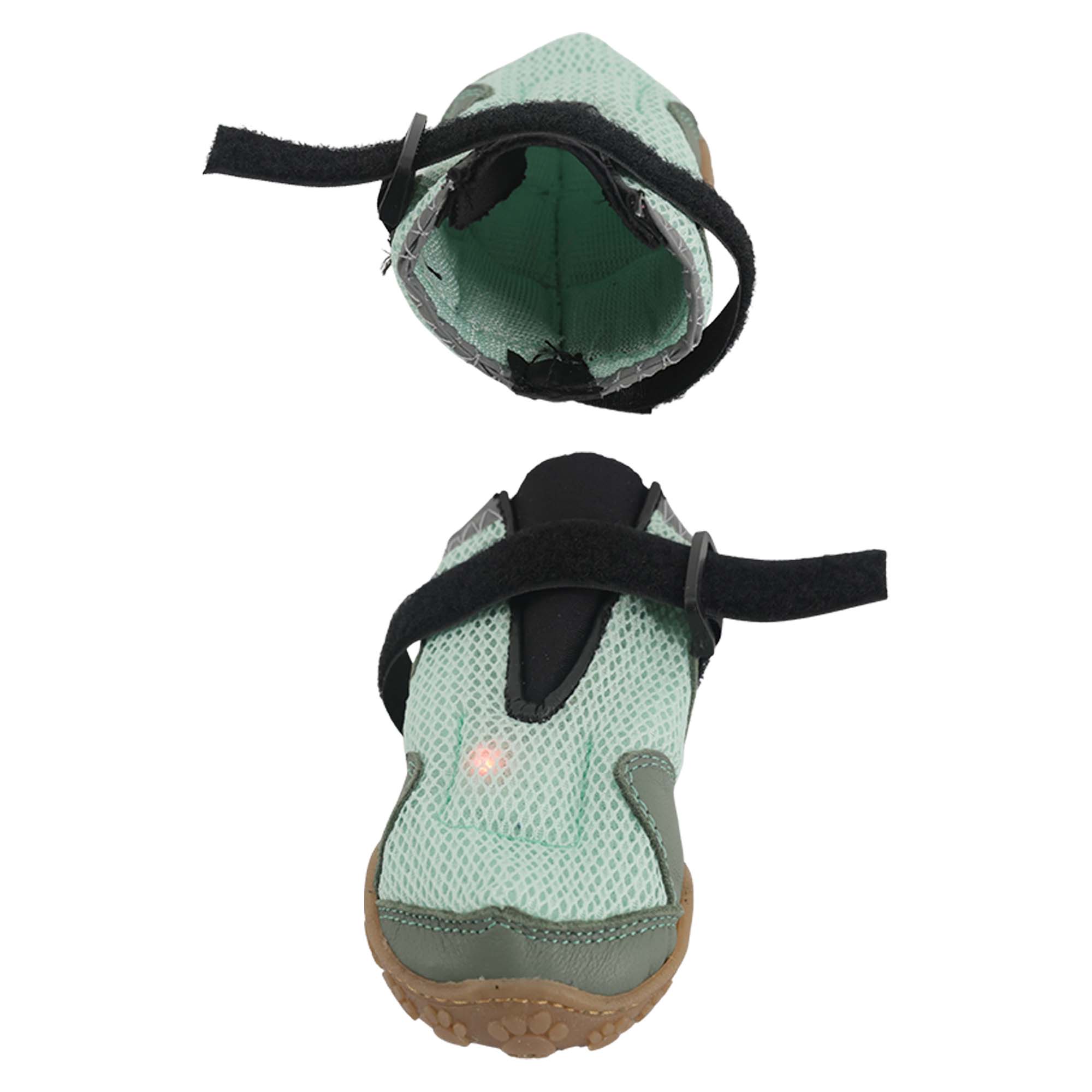 AirMesh Yazlık Köpek Ayakkabısı – Cırt Cırtlı Ayarlanabilir Kaymaz Kauçuk Taban Bot, Su Yeşili Köpek Ayakkabısı