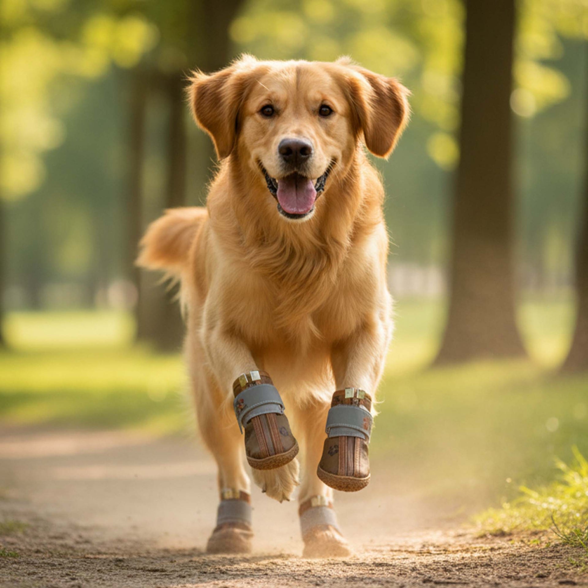 Kışlık Su Geçirmez Köpek Ayakkabısı, Deri Köpek Botu, Kauçuk Taban Köpek Ayakkabısı, Kahverengi Köpek Ayakkabısı
