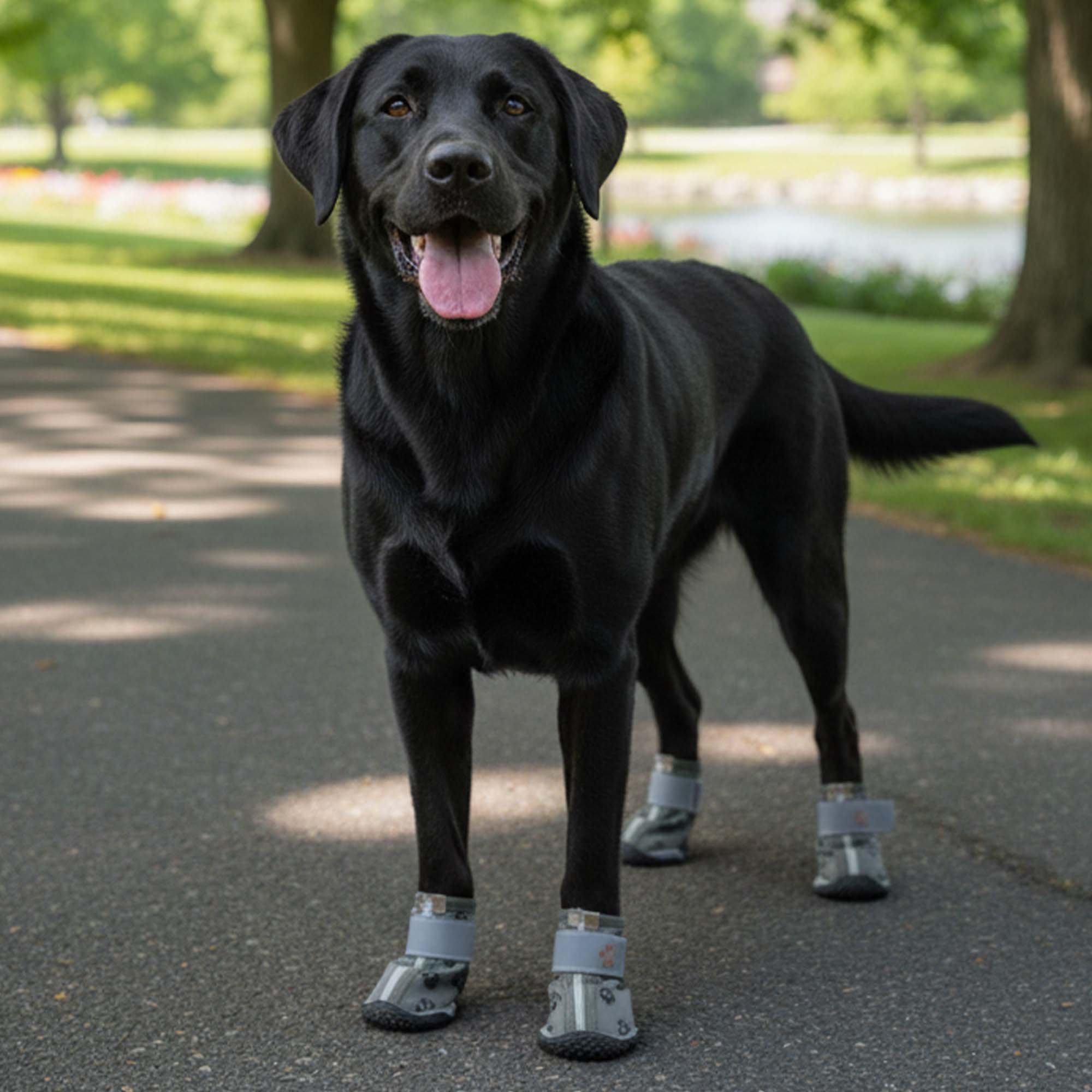 Kışlık Su Geçirmez Köpek Ayakkabısı, Deri Köpek Botu, Kauçuk Taban Köpek Ayakkabısı, Su Yeşili Köpek Ayakkabısı